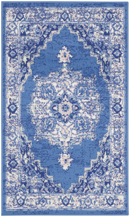 Nourison Home Whimsicle WHS03 Navy Transitional Power-loomed Rug
