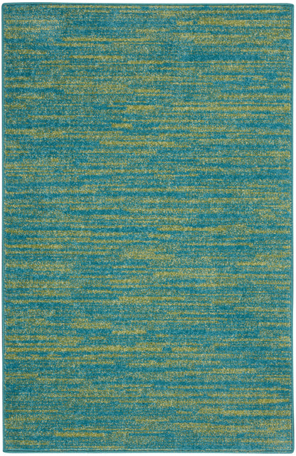 Nourison Home Nourison Essentials NRE01 Blue Green Contemporary Power-loomed Rug