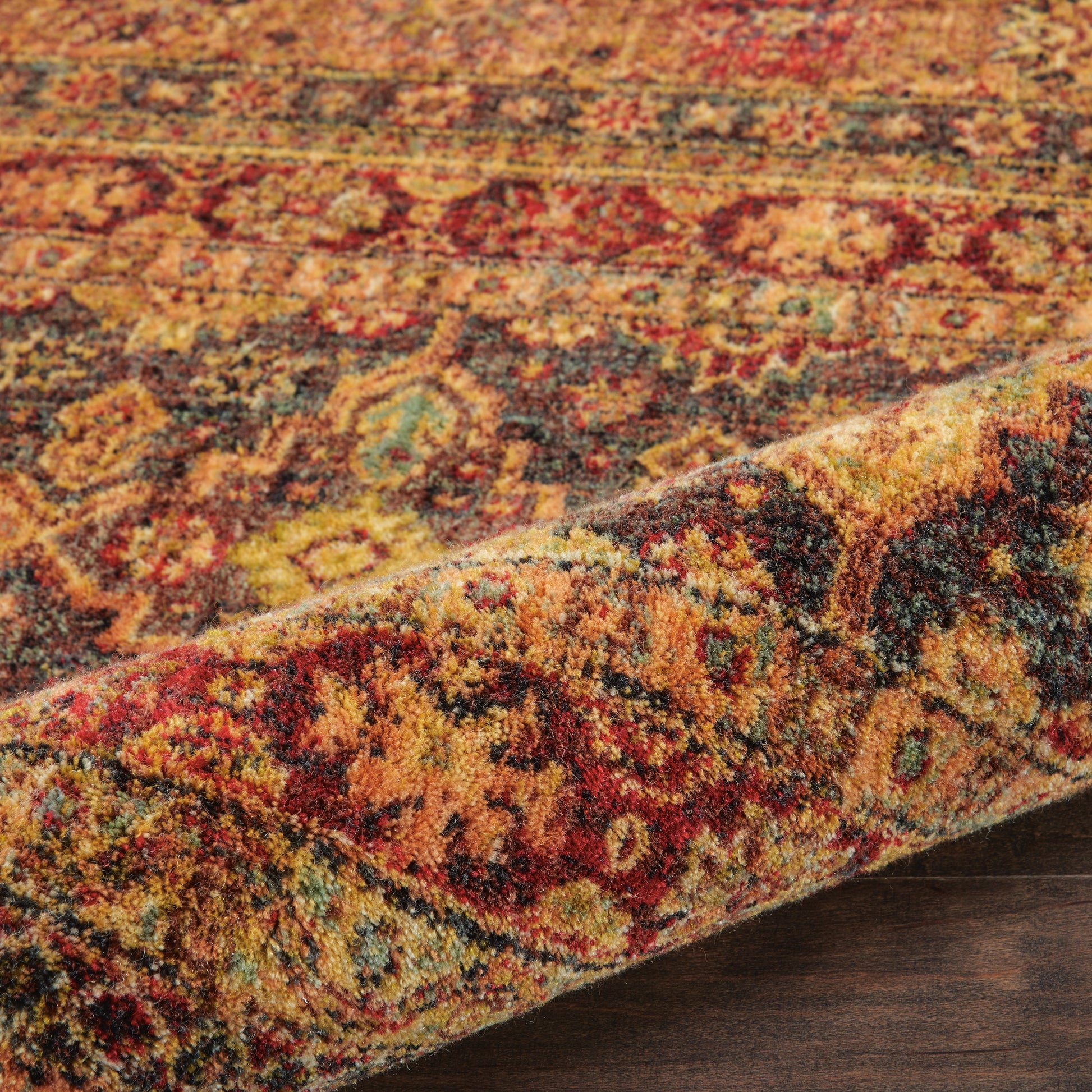 Nourison Home Jewel  Blue Red  Traditional