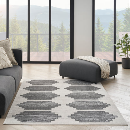 Nourison Home Modern Passion  Ivory Grey  Contemporary