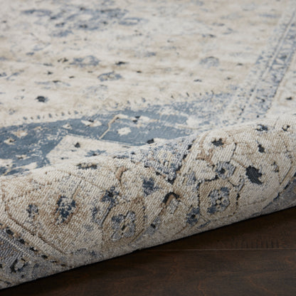 Nourison Home Malta  Beige Blue  Traditional