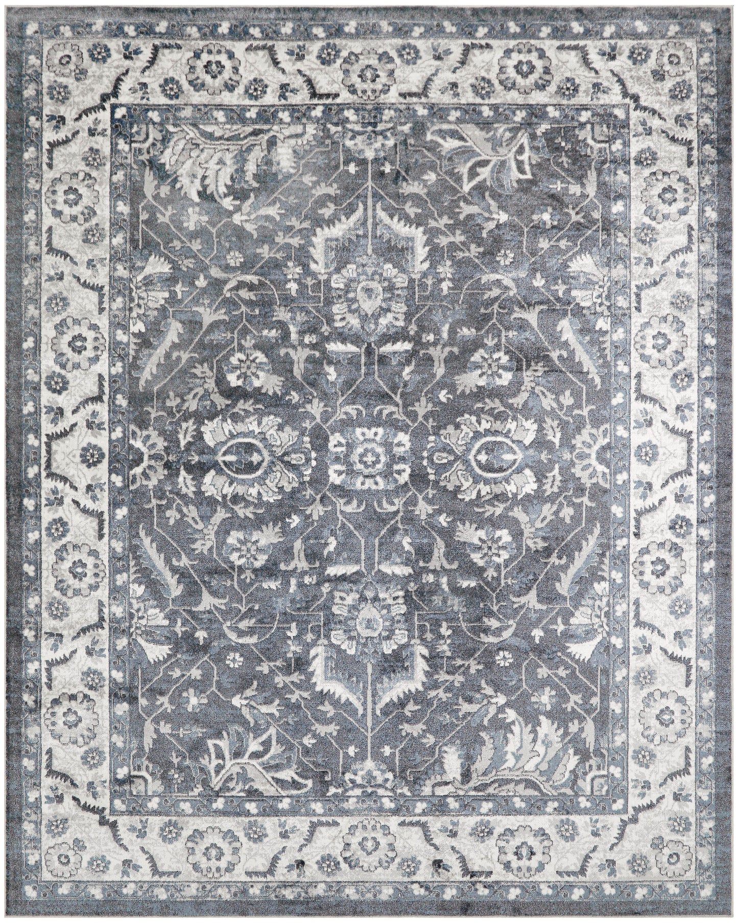 Nourison Home Astra Machine Washable ASW20 Slate Traditional Power-loomed Rug