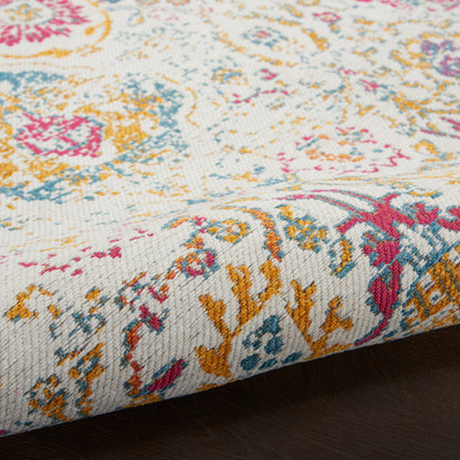 Nourison Home Damask  Multicolor  Transitional