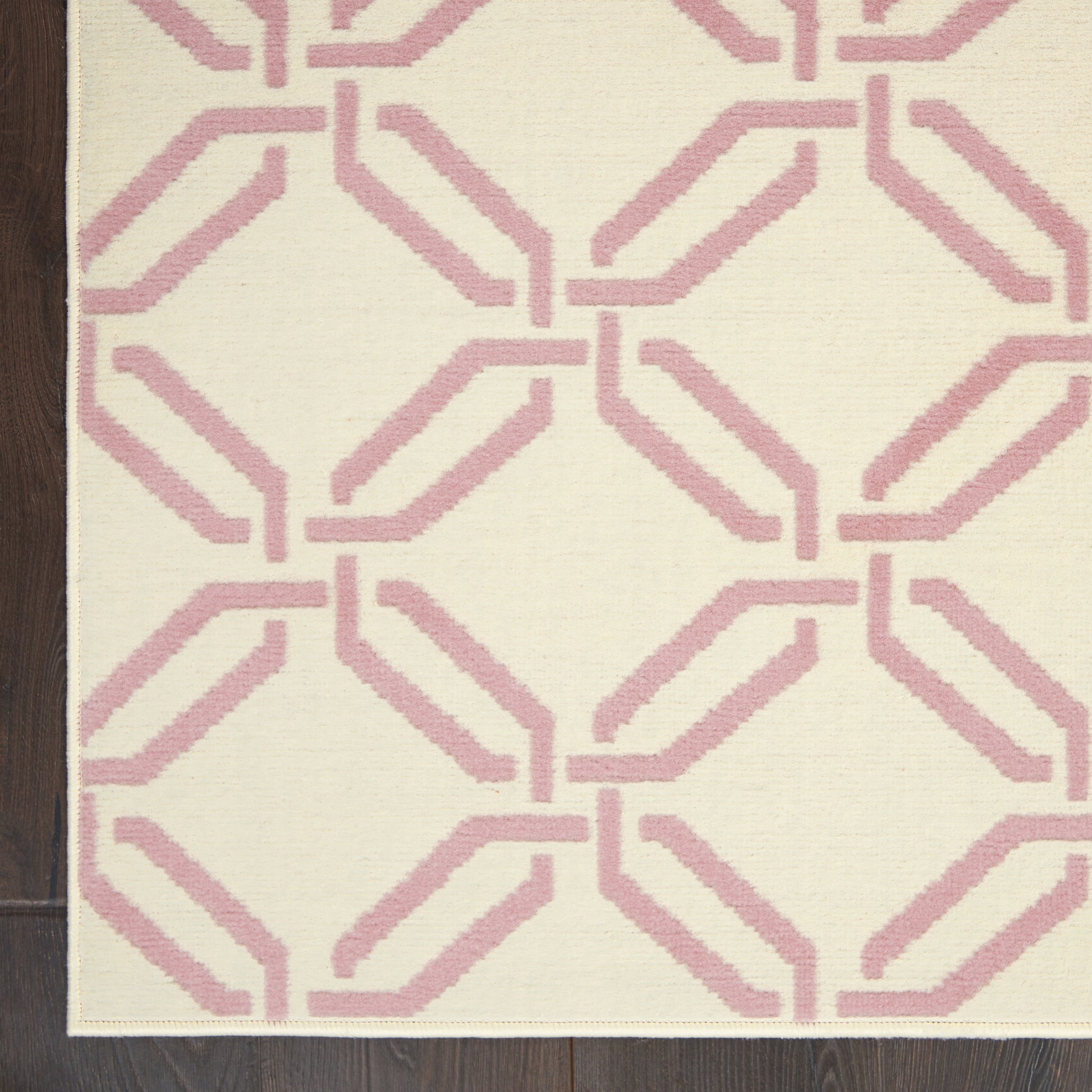 Nourison Home Jubilant  Ivory Pink  Contemporary