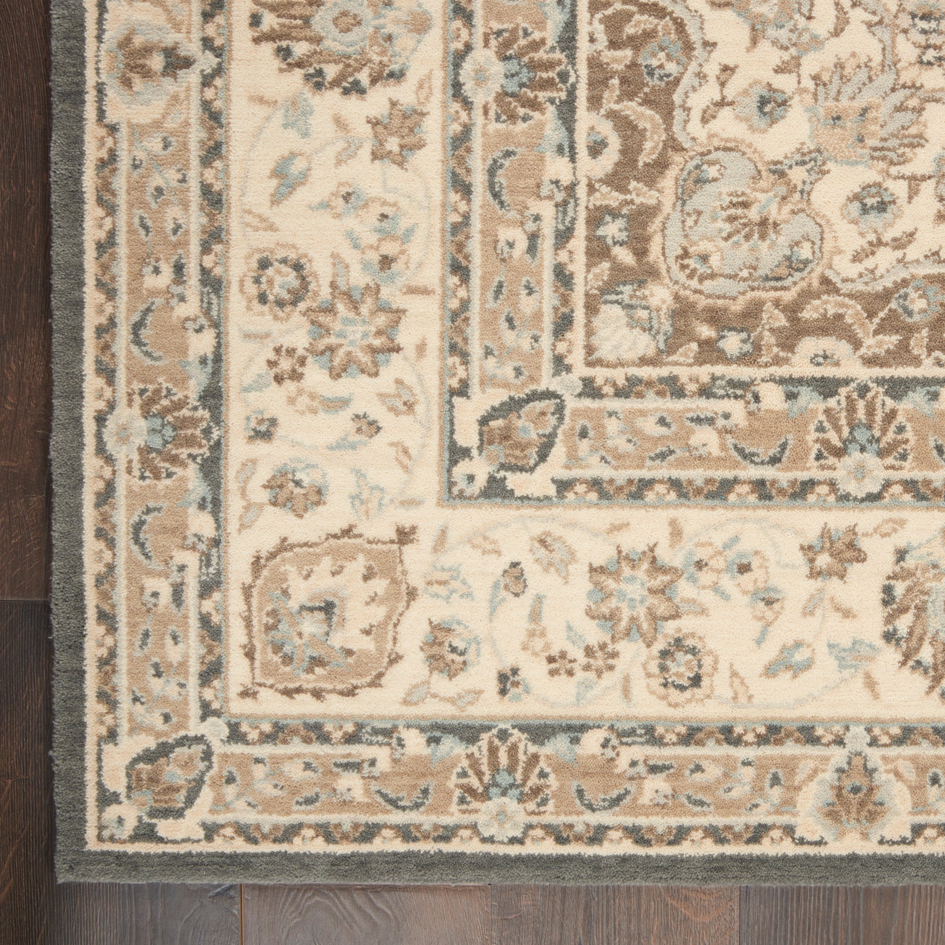 Nourison Home Living Treasures  Grey Ivory  Traditional