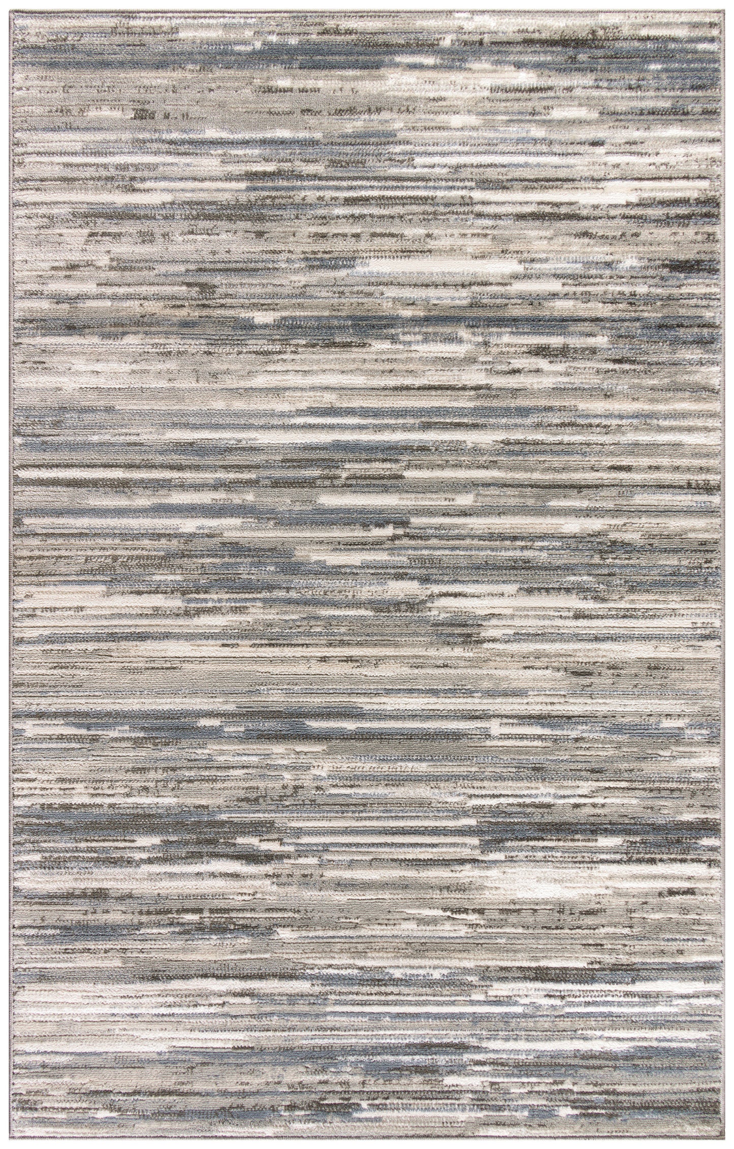 Nourison Home Serenity Home SRH03 Ivory Grey Blue Contemporary Loom-woven Rug