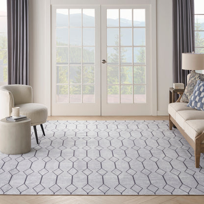 Nourison Home New Concept Washables  Ivory Grey  Contemporary