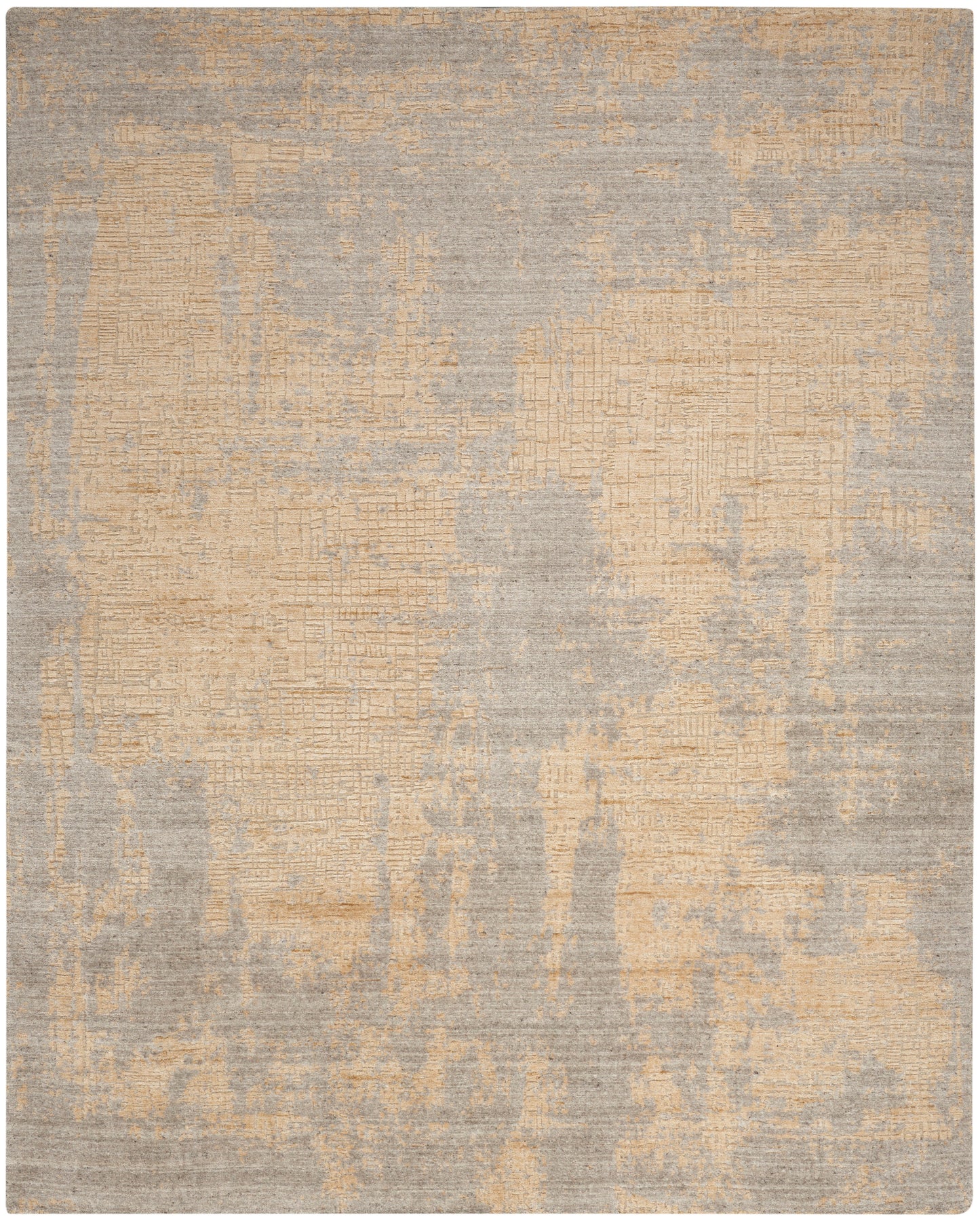 Nourison Home Harmony HAY05 Grey Gold Contemporary Hand Woven Rug