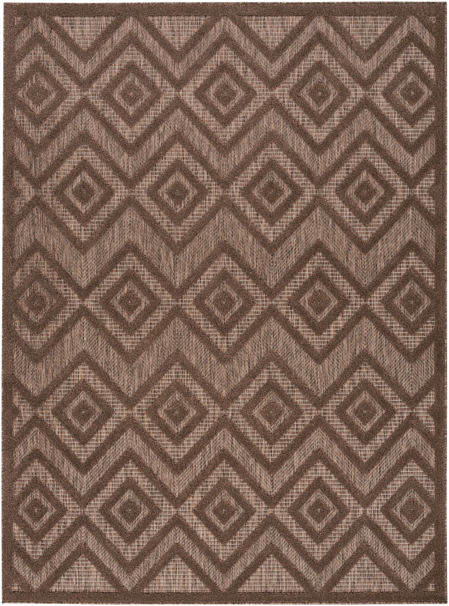 Nourison Home Versatile NRV01 Brown Contemporary Flat Weave Rug