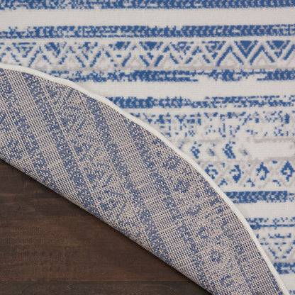 Nourison Home Whimsicle  Ivory Blue  Transitional