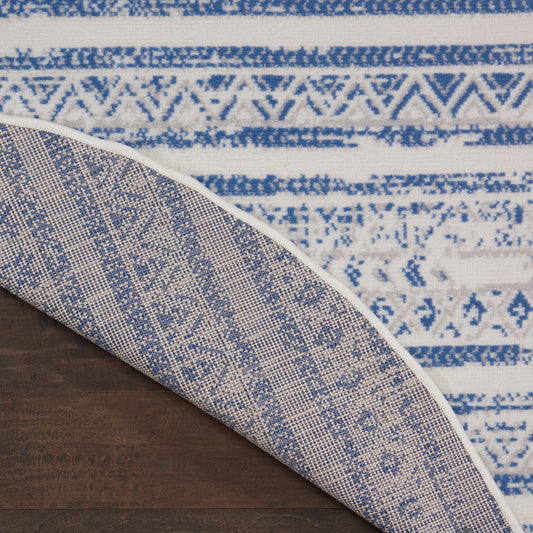 Nourison Home Whimsicle  Ivory Blue  Transitional