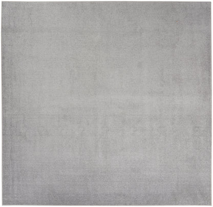 Nourison Home Nourison Essentials NRE01 Silver Grey Contemporary Power-loomed Rug