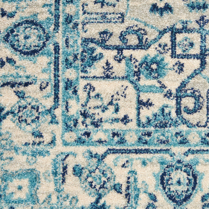 Nourison Home Tranquil  Ivory Navy  Transitional