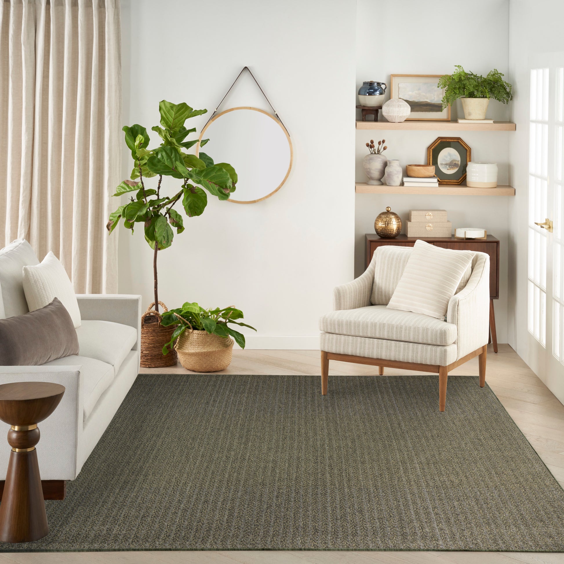 Nourison Home Tulum  Olive  Contemporary