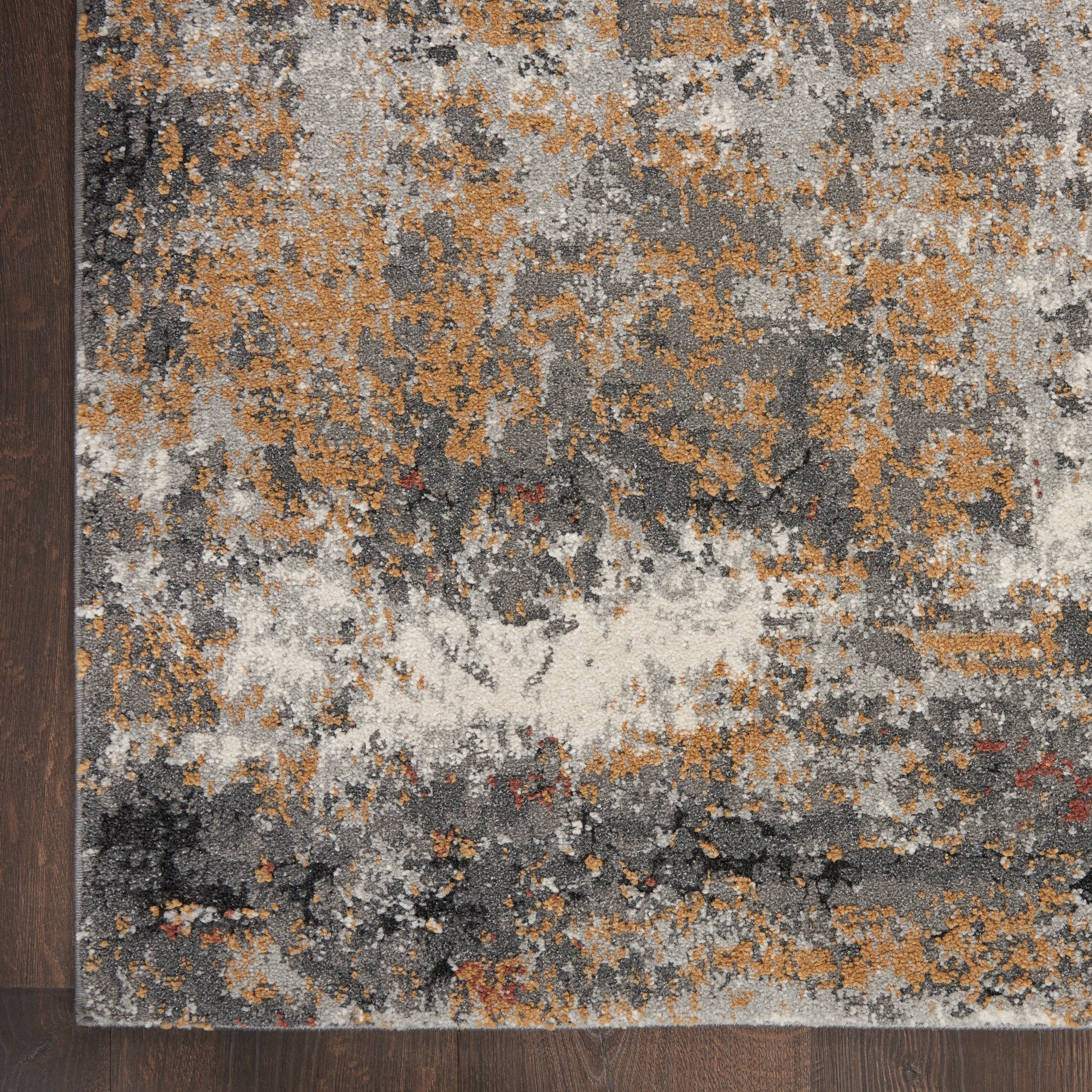 Nourison Home Tangra  Grey Multicolor  Contemporary