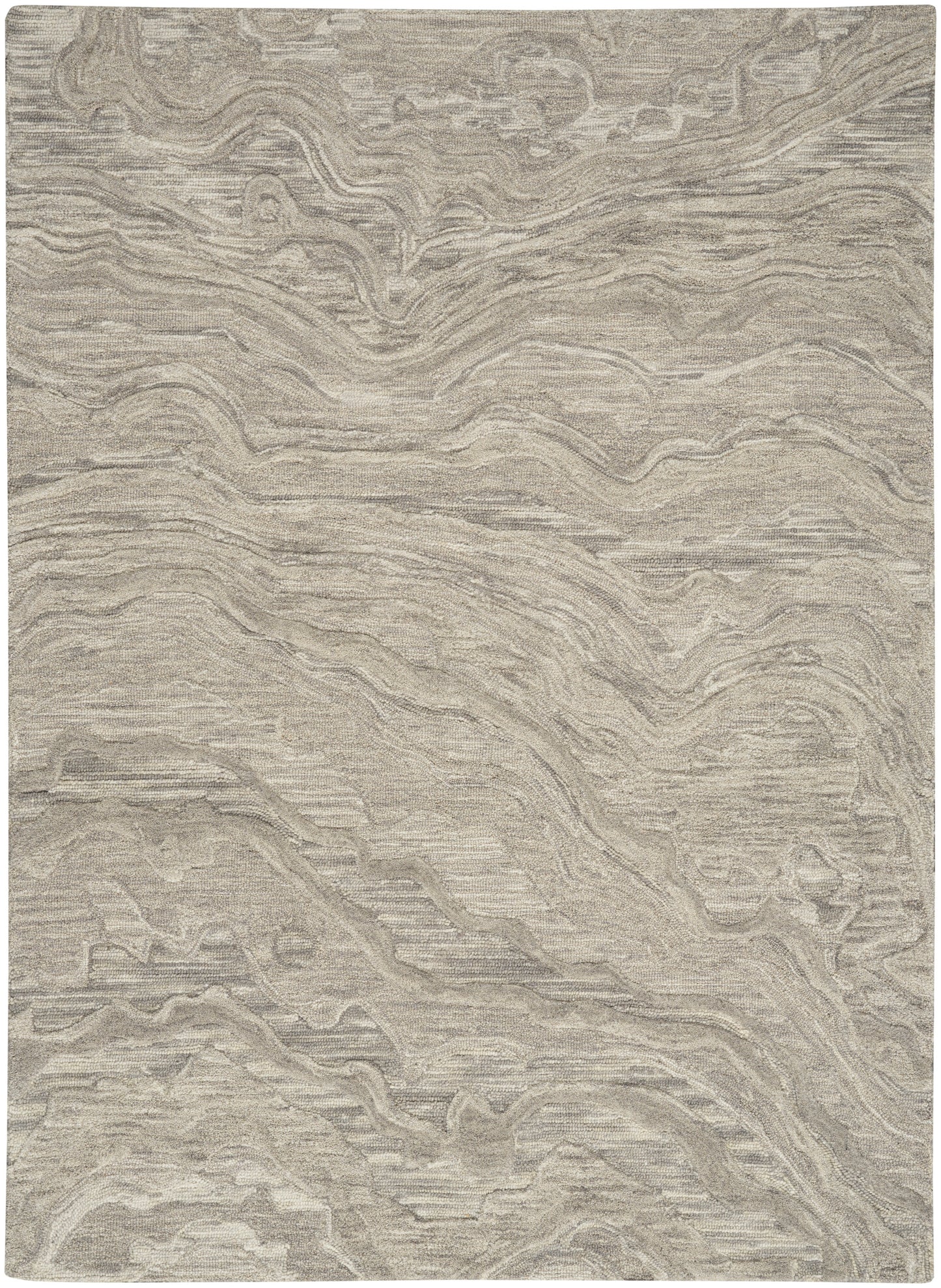 Nourison Home Graceful GRU01 Grey Contemporary Hand Tufted Rug