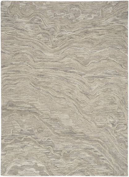 Nourison Home Graceful GRU01 Grey Contemporary Hand Tufted Rug