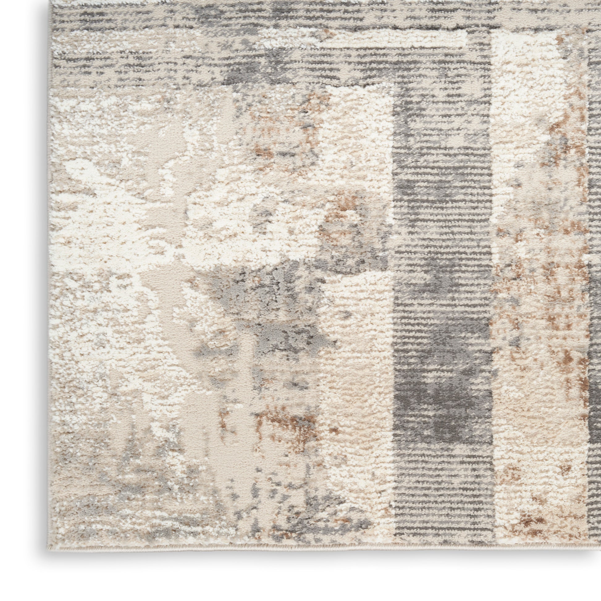 Nourison Home Sustainable Trends  Ivory Multicolor  Contemporary