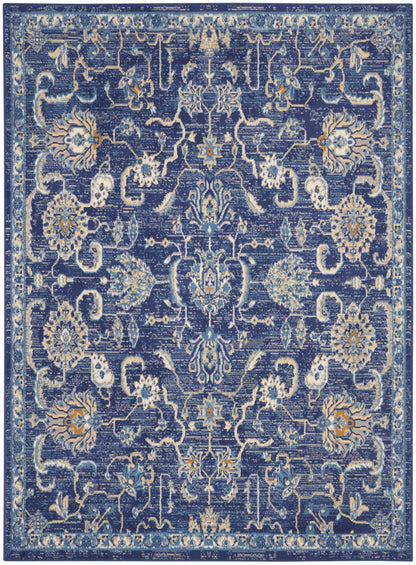 Nourison Home Grafix GRF24 Navy Transitional Power-loomed Rug