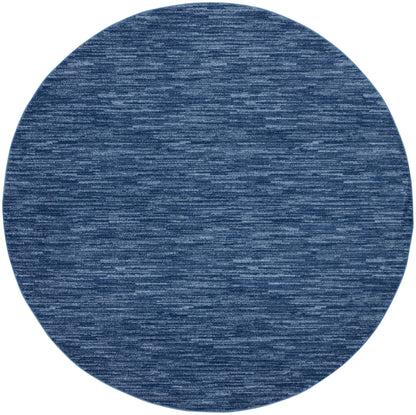 Nourison Home Nourison Essentials NRE01 Navy Blue Contemporary Power-loomed Rug