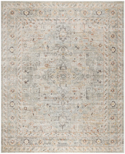 Nourison Home Oushak Home OUS02 Light Grey Traditional Loom-woven Rug
