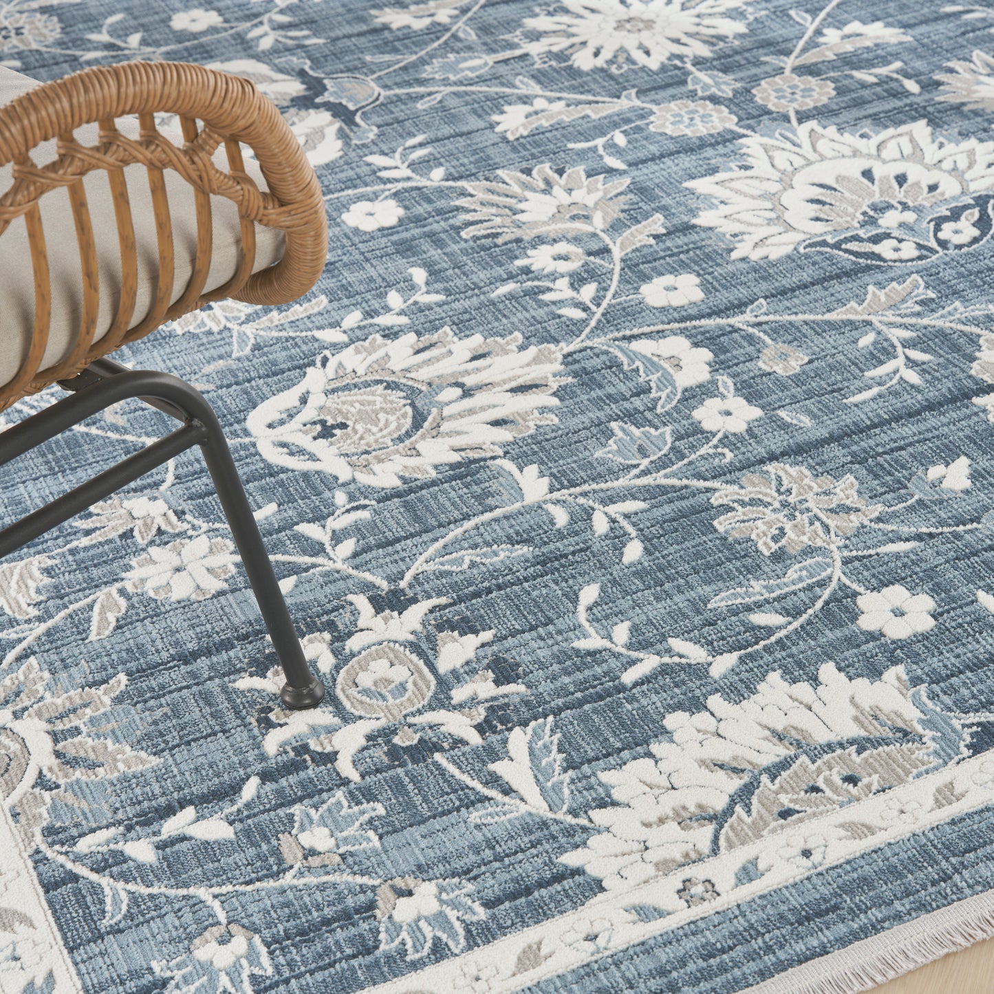 Nourison Home Lennox  Blue Ivory  Transitional