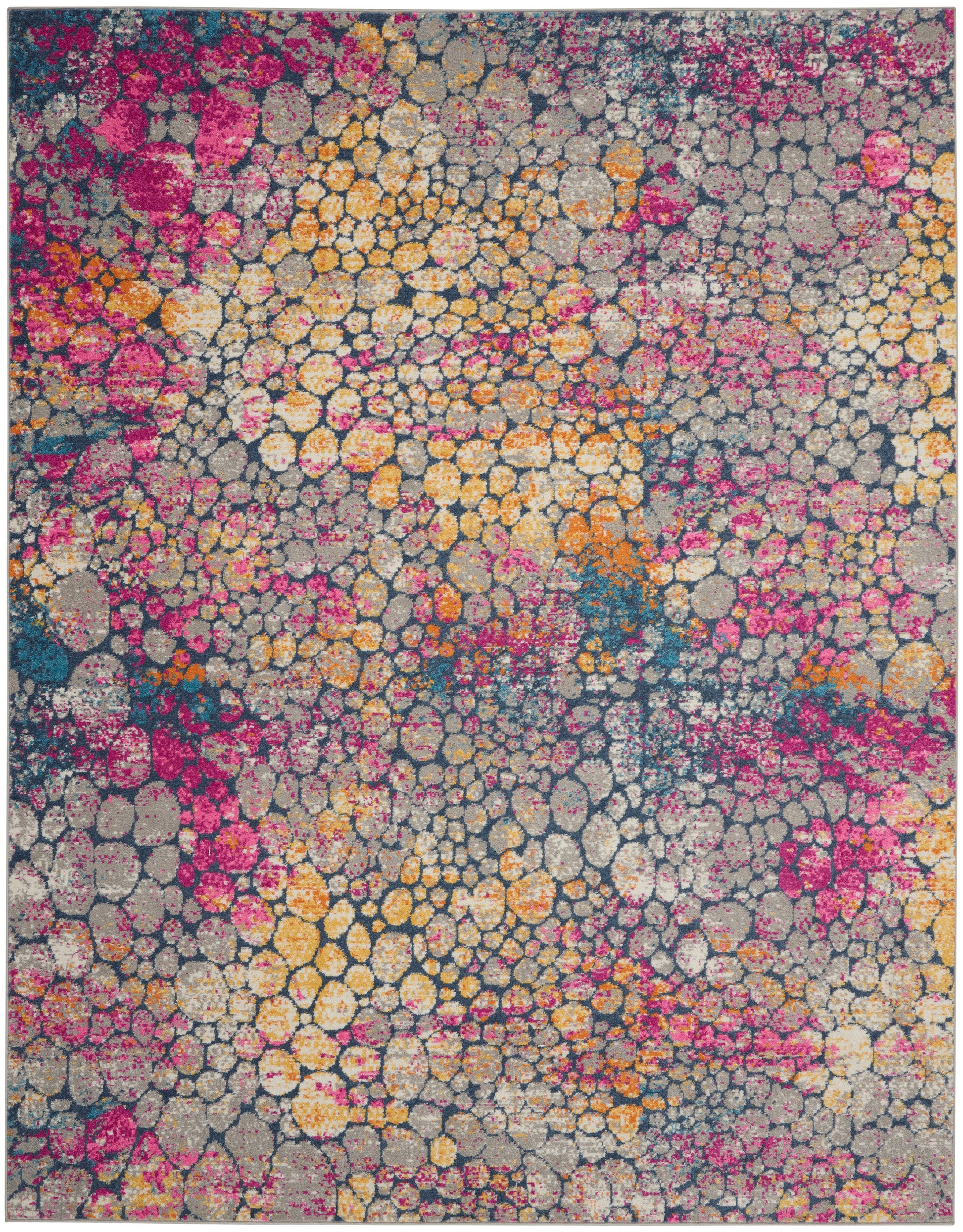Nourison Home Passion  Yellow Multicolor  Contemporary