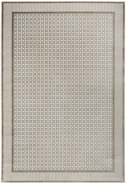 Nourison Home Nordic NRC03 Ivory Grey Contemporary Power-loomed Rug