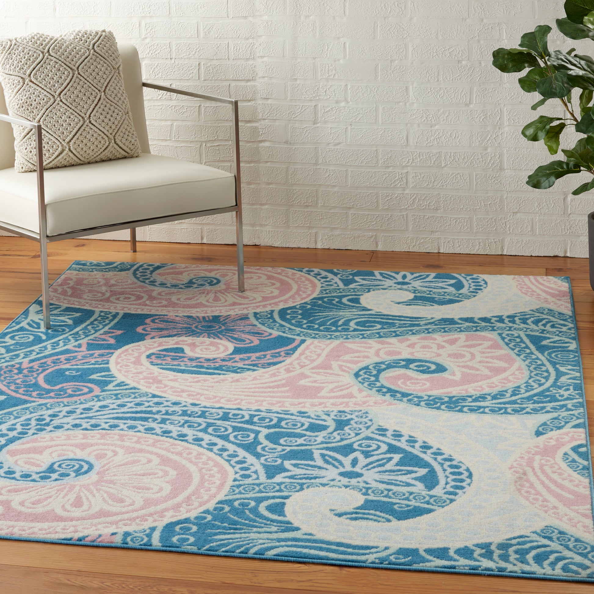 Nourison Home Jubilant  Blue  Contemporary