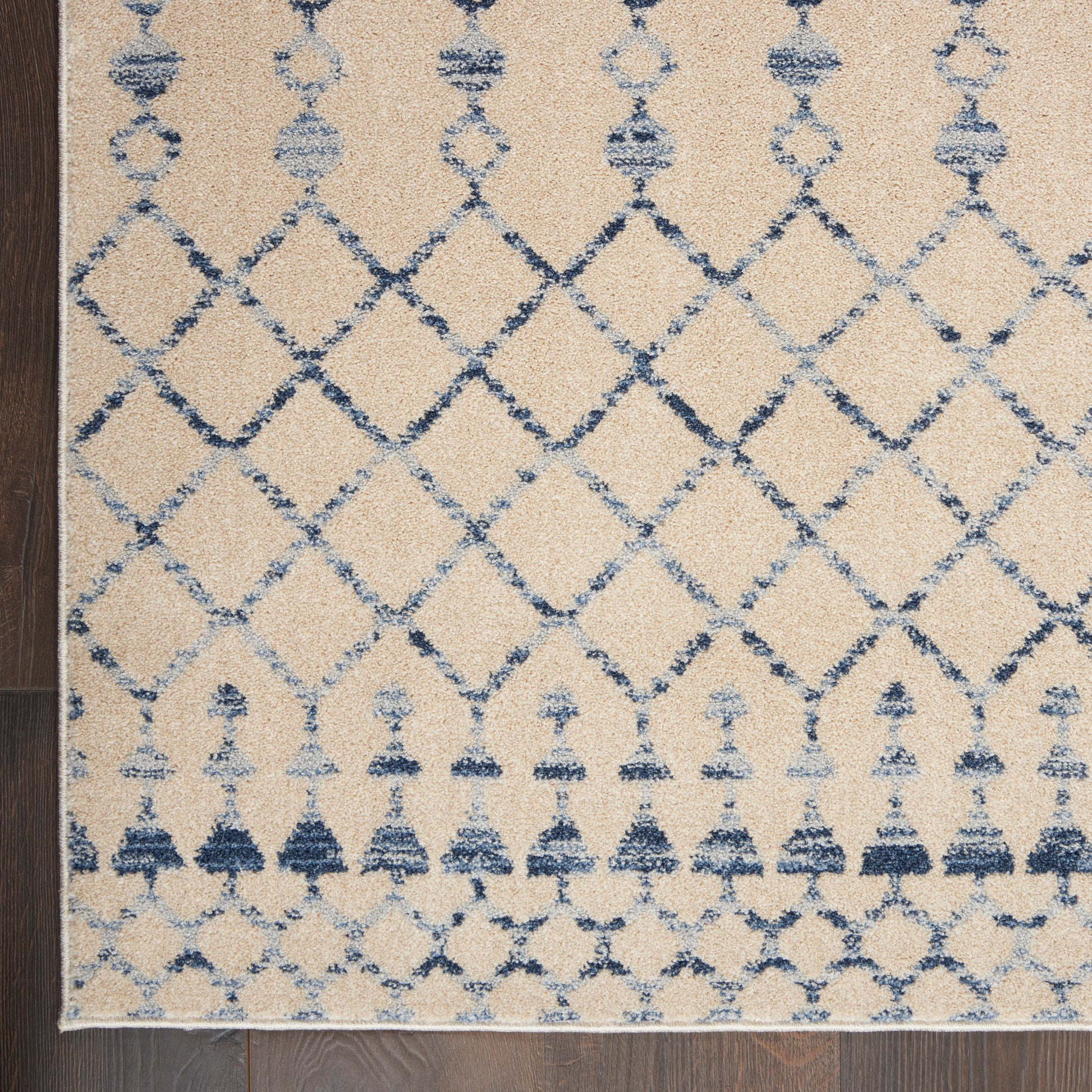 Nourison Home Palermo  Beige Blue  Contemporary