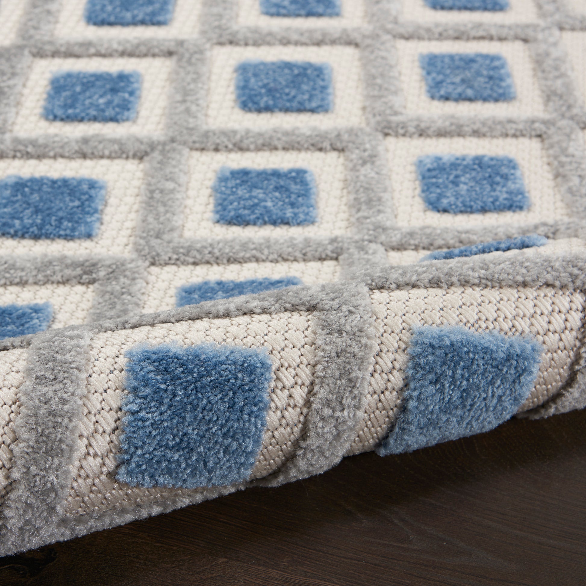 Nourison Home Aloha  Blue Grey  Contemporary