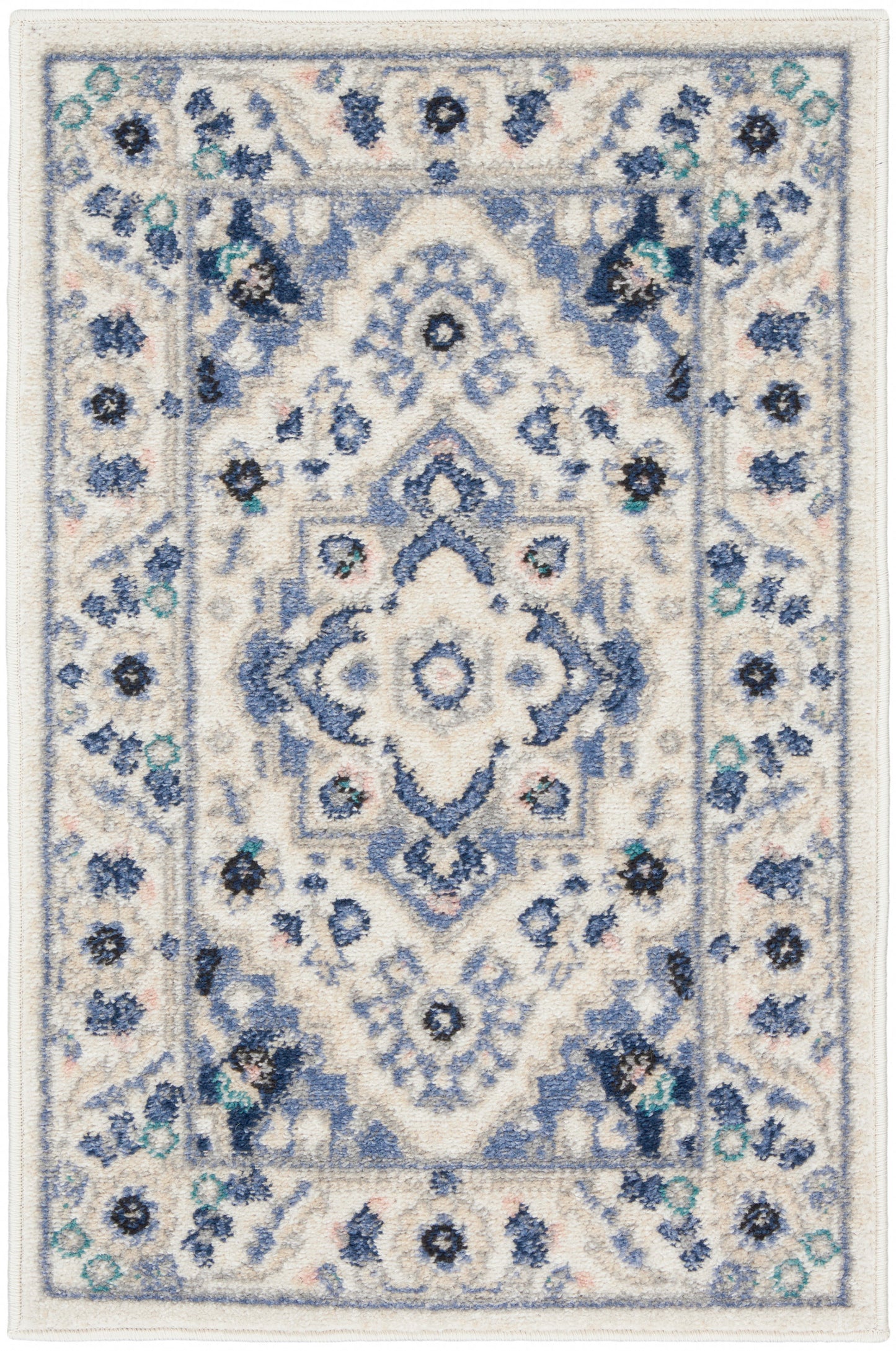 Nourison Home Passion PSN33 Ivory Grey Traditional Power-loomed Rugs
