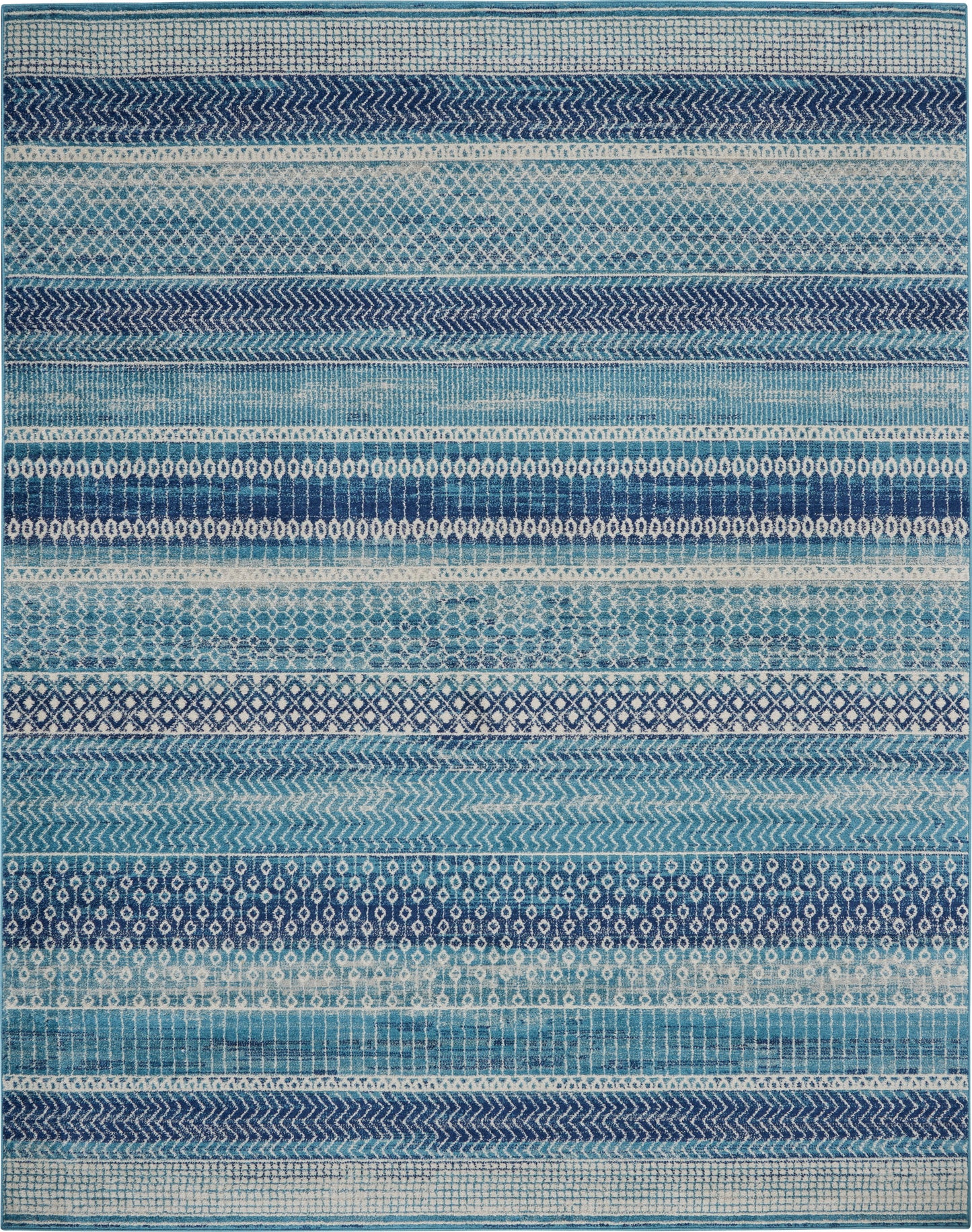 Nourison Home Passion PSN26 Navy Blue Contemporary Power-loomed Rugs