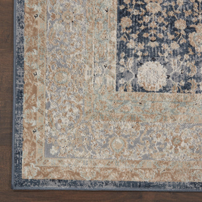 Nourison Home Malta  Navy  Traditional