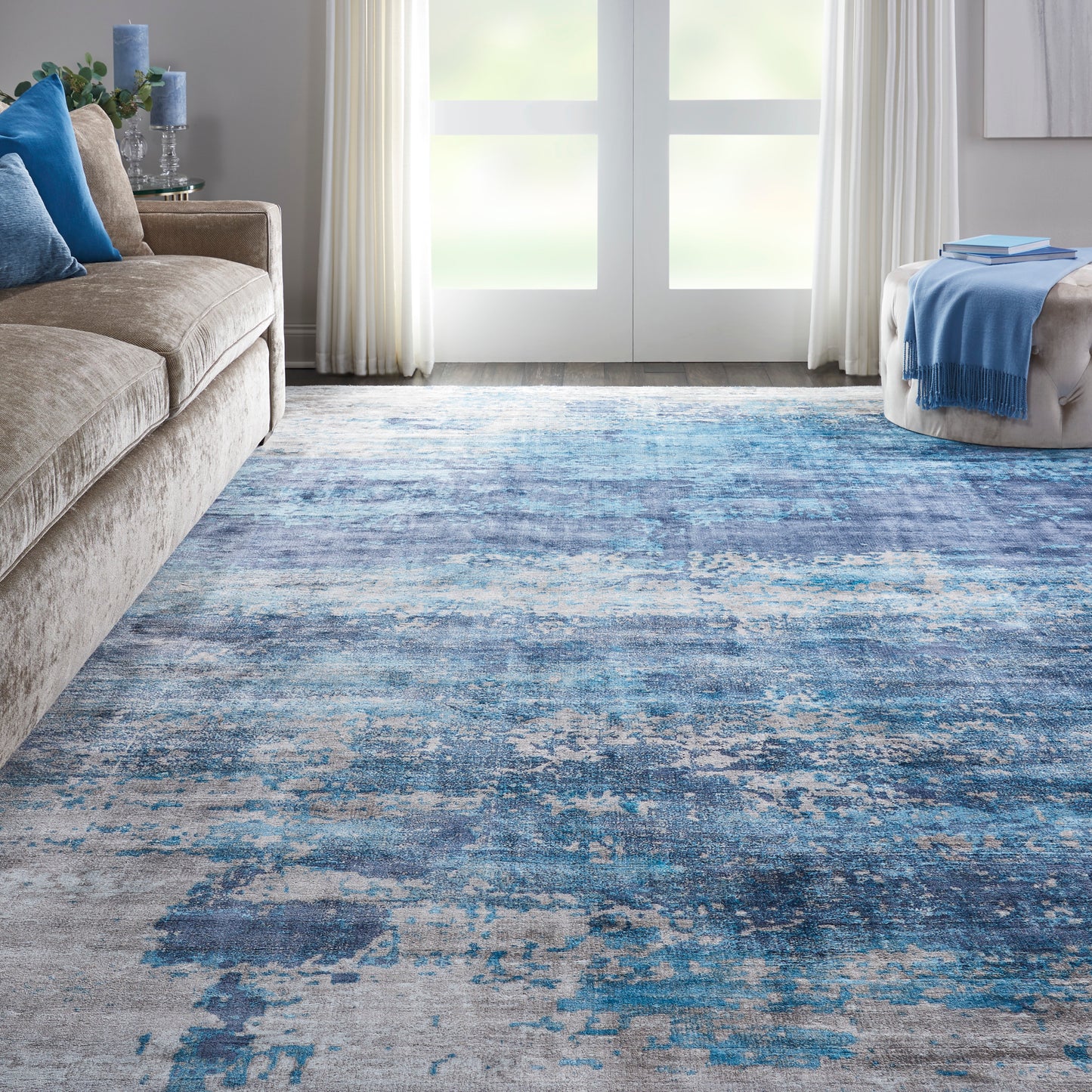 Nourison Home Safari Dreams  Teal  Contemporary