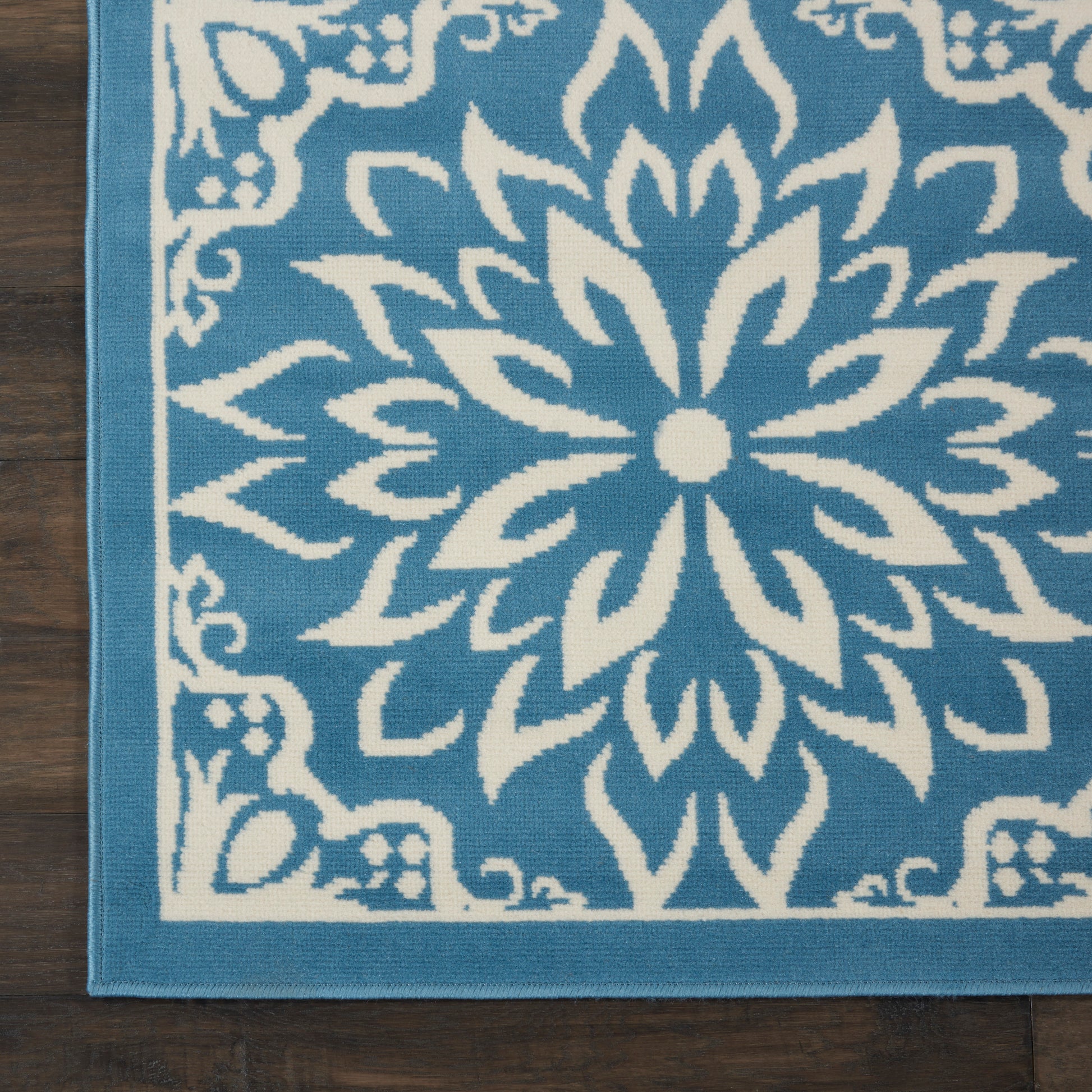 Nourison Home Jubilant  Ivory Blue  Transitional