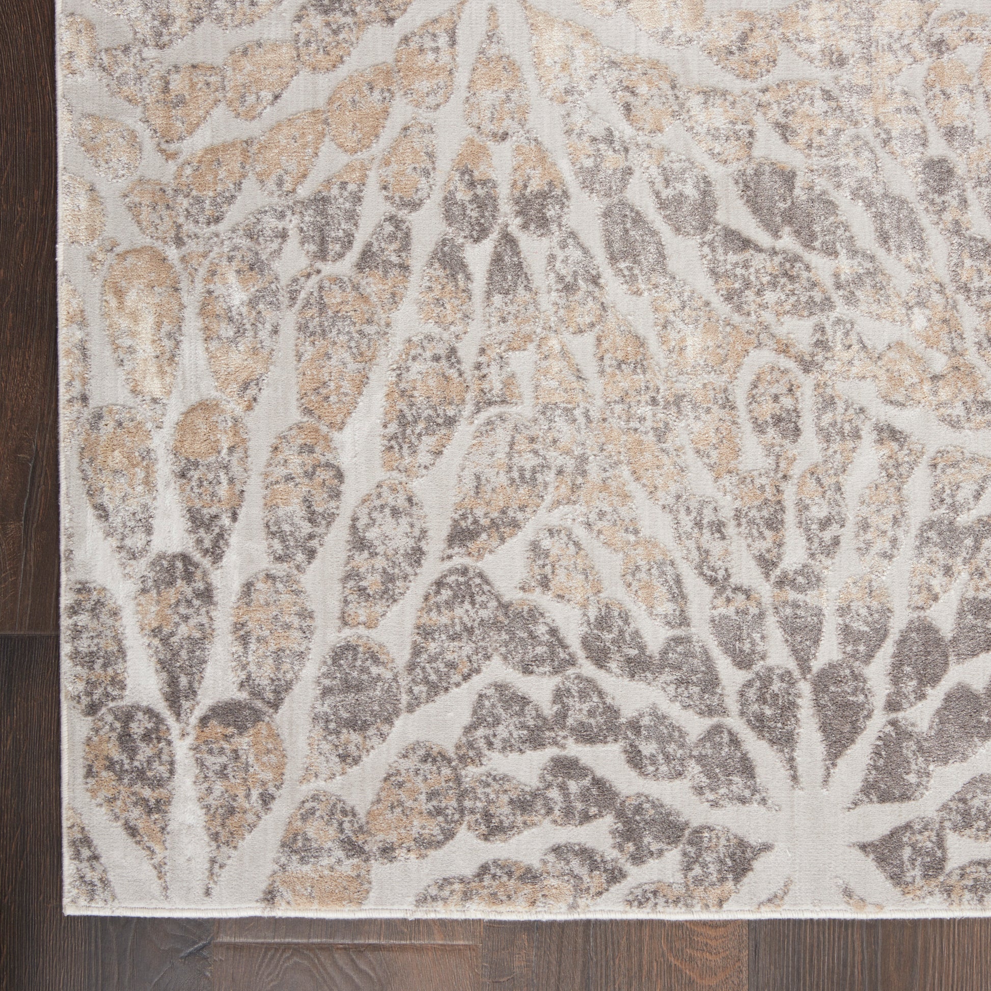 Nourison Home Silky Textures  Ivory Beige  Contemporary