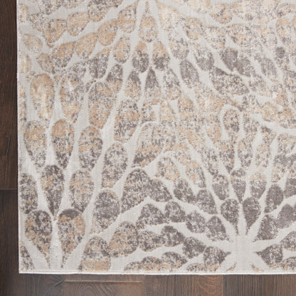 Nourison Home Silky Textures  Ivory Beige  Contemporary