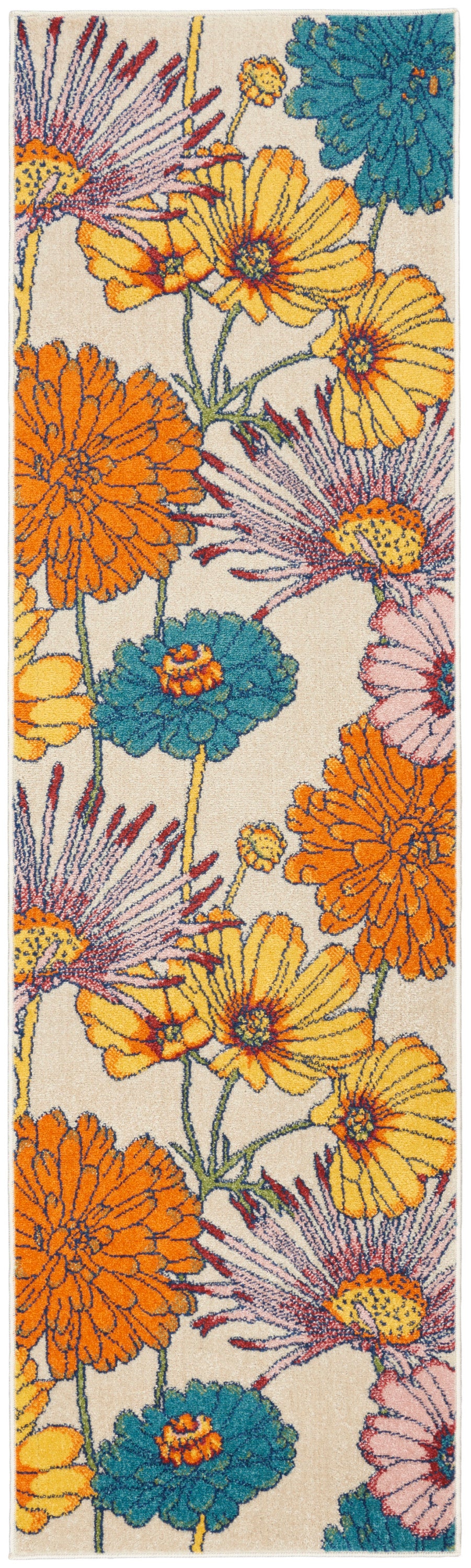 Nourison Home Allur ALR06 Ivory Multicolor Contemporary Power-loomed Rug