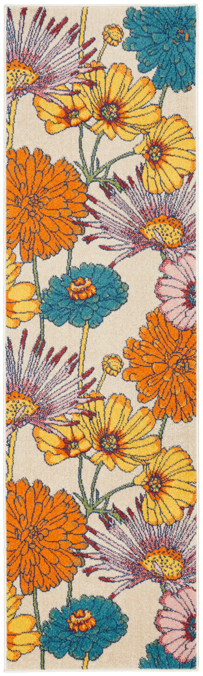 Nourison Home Allur ALR06 Ivory Multicolor Contemporary Power-loomed Rug