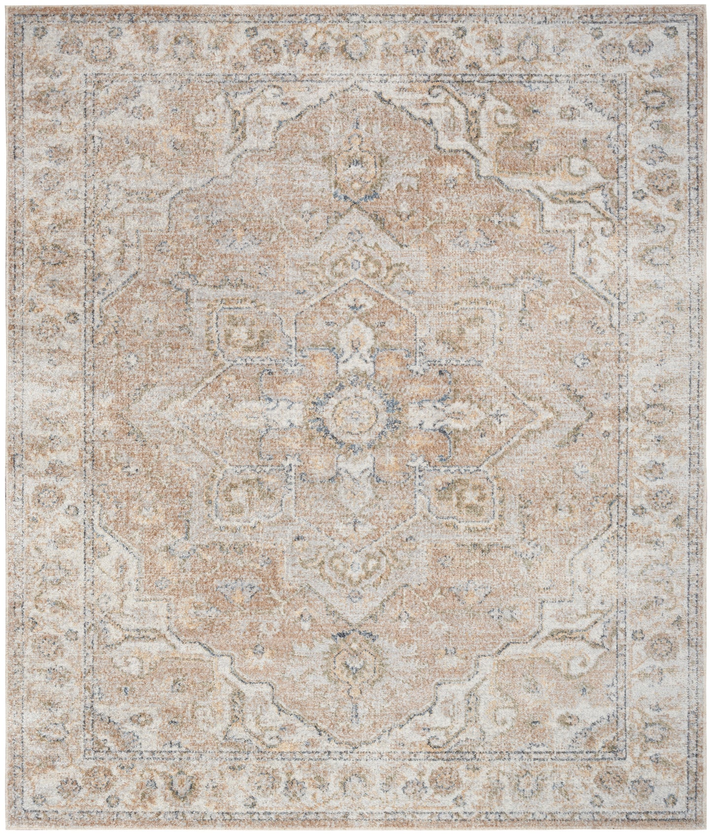 Nourison Home Astra Machine Washable  Beige  Traditional