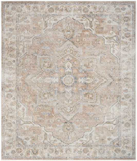 Nourison Home Astra Machine Washable  Beige  Traditional