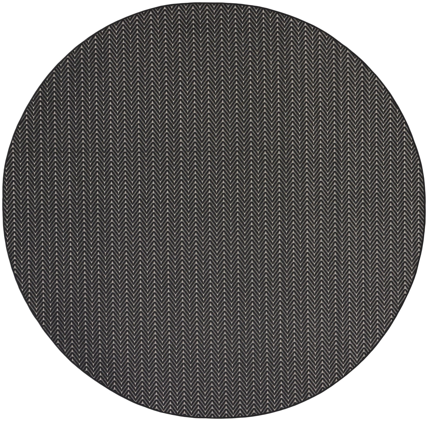 Nourison Home Horizon Indoor/Outdoor HOZ02 Black Contemporary Power-loomed Rug