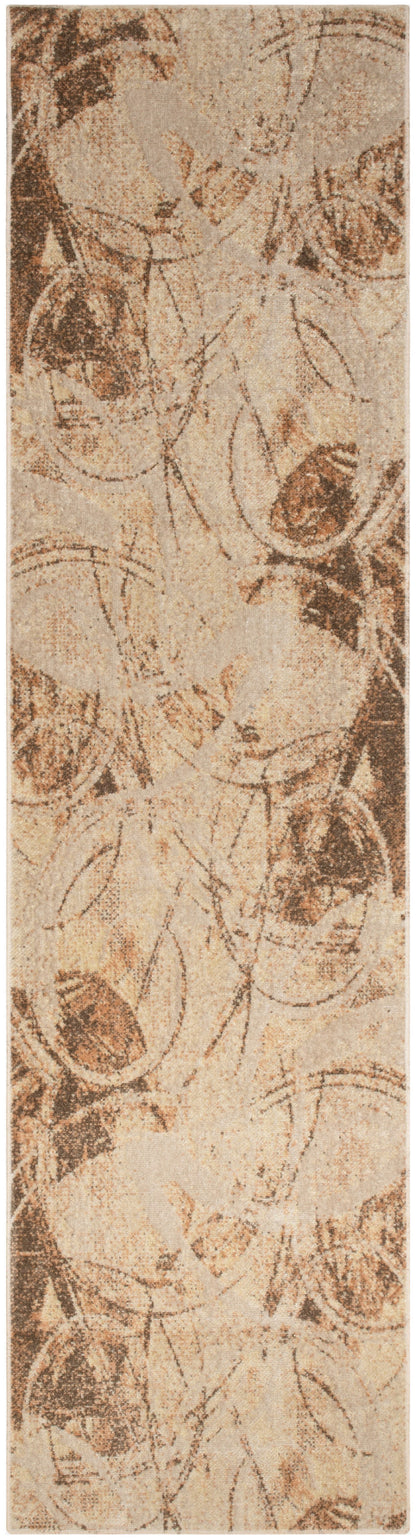 Nourison Home Astra Machine Washable ASW14 Beige Contemporary Power-loomed Rug