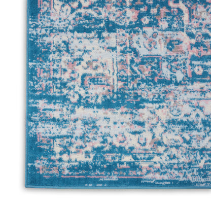 Nourison Home Grafix  Blue  Transitional