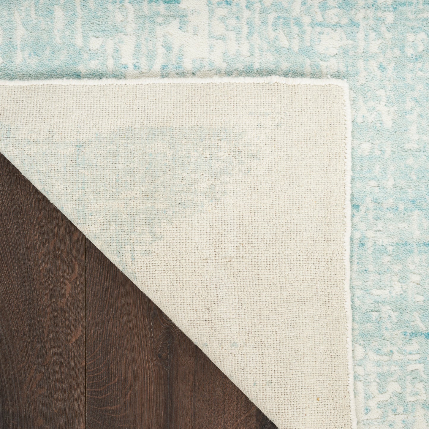 Nourison Home Harmony  Ivory Aqua  Contemporary