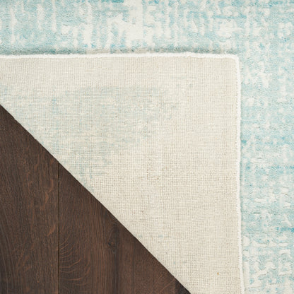 Nourison Home Harmony  Ivory Aqua  Contemporary