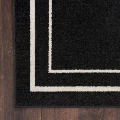 Nourison Home Nourison Essentials  Black Ivory  Contemporary