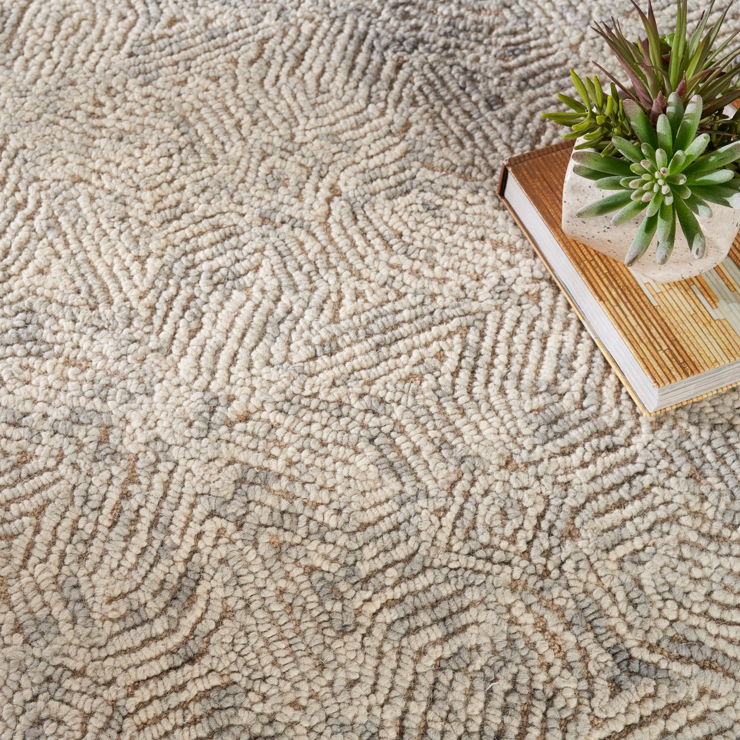 Nourison Home Colorado  Beige Grey  Contemporary