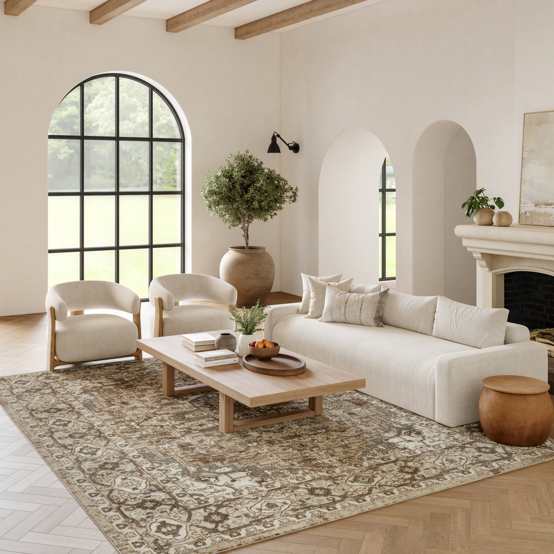 Nourison Home Quarry  Beige  Transitional